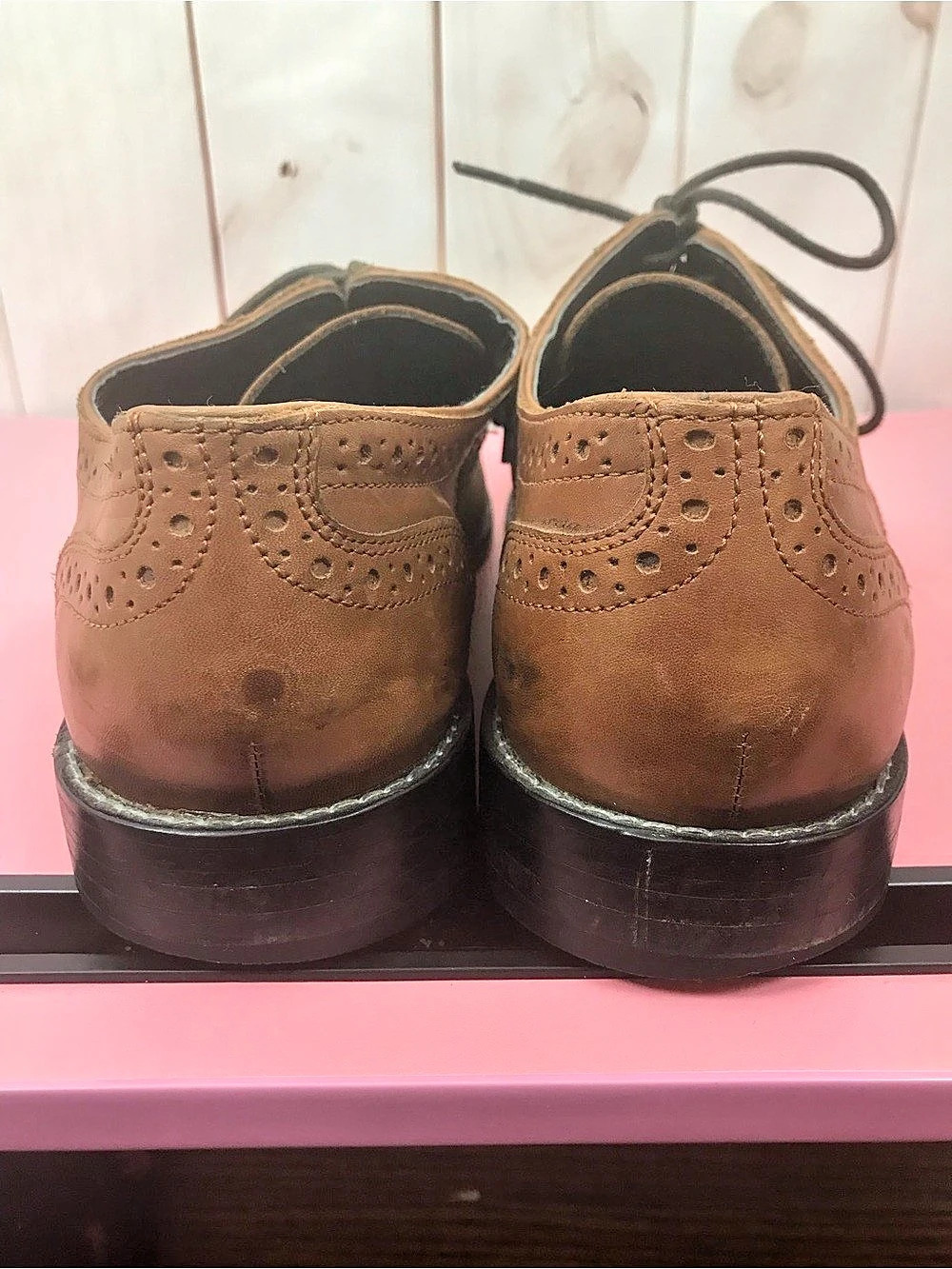 Nunn Bush Nelson Wingtip Oxford Men's Brown Leather Shoes US 10 M - Picture 7 of 10